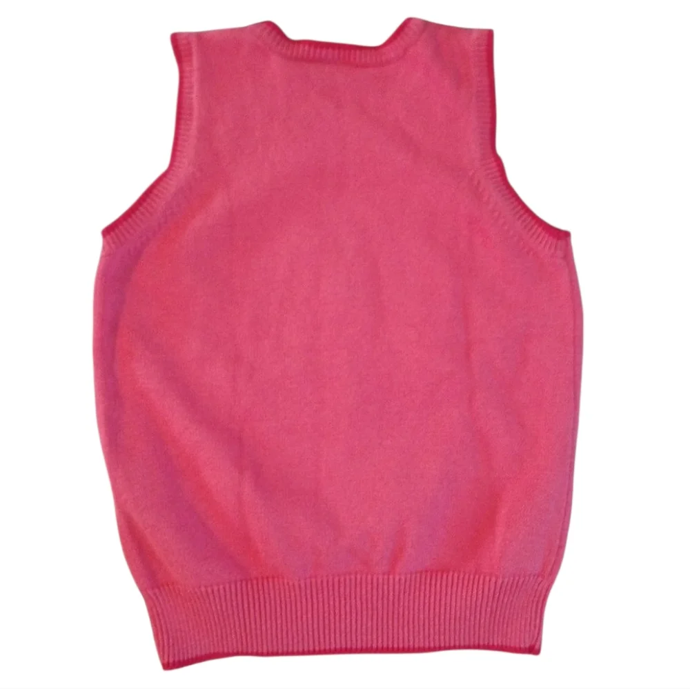 Gymboree Embroided Sunflower‎ Knitted Pink Sweater Vest L(10/12)